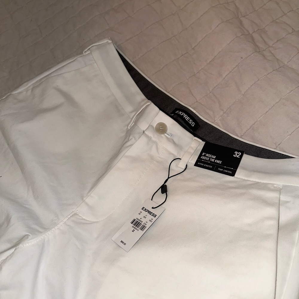 Men’s Express Stretch Temp Control Shorts - White, Size 32